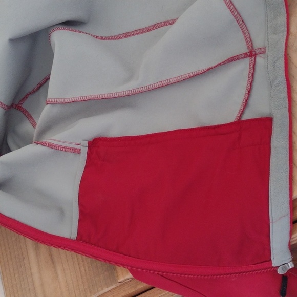 Cabela's Red Full Zip Fleece Lined Mid Weight Jacket Size L - Picture 4 of 15